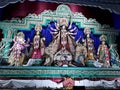 In India in Tripura Hindu religion people celebration Durga Puja.