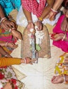 Indian hindu wedding rituals of groom side Royalty Free Stock Photo