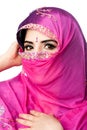 Indian Hindu woman with headscarf Royalty Free Stock Photo