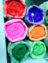 Indian Holi festival colours Royalty Free Stock Photo