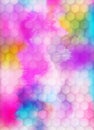 Indian Holi Festival Vertical Banner. Vector Background with Colorful Powder Paint Splashes Royalty Free Stock Photo