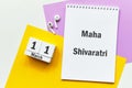 Indian holiday Maha Shivaratri of Spring month calendar march