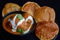 Malai Kofta and Poori Royalty Free Stock Photo