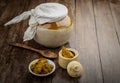Indian homemade raw mango pickle Royalty Free Stock Photo