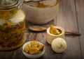 Indian homemade raw mango pickle Royalty Free Stock Photo