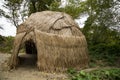 An Indian hut at Plimoth Plantation in Plymouth, MA Royalty Free Stock Photo