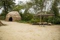 An Indian hut at Plimoth Plantation in Plymouth, MA