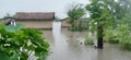 A Indian hut under water Royalty Free Stock Photo