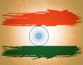 Indian Independence Day background with 3D Ashoka
