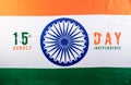 Indian Independence Day celebration background concept. Indian flag on white background for Republic Day and Independence Day Royalty Free Stock Photo