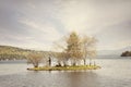 Indian Island in Meredith Bay, Lake Winnipesaukee, New Hampshire, USA