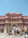 Indian Jaipur palace photo people watching in palace India