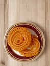 Indian jalebi sweets Royalty Free Stock Photo
