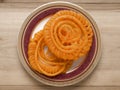 Indian jalebi sweets Royalty Free Stock Photo