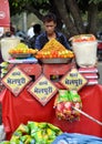 Indian junk food street seller