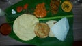 Indian Kerala Meal special thali Royalty Free Stock Photo