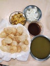 Indian Khatta Meetha pani puri