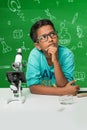 Indian kids and science Royalty Free Stock Photo