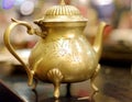 old brass tea pot Royalty Free Stock Photo