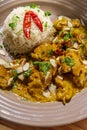 Indian Korma Curry Dinner Royalty Free Stock Photo