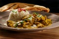 Indian Korma Curry Dinner Royalty Free Stock Photo