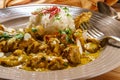 Indian Korma Curry Dinner Royalty Free Stock Photo