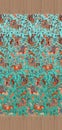 Indian kurti digital background with animals front side