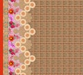 Indian kurti digital background with flower front side