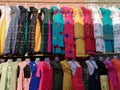 Indian Ladies clothes suet salwar in indian village markit