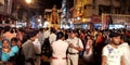 indian lady police officers on duty during dussehra festival on road show in India