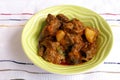 Indian lamb curry, spicy ethnic food Royalty Free Stock Photo