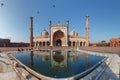 Indian landmark - Jama Masjid mosque in Delhi. Panorama Royalty Free Stock Photo