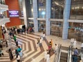 Indian largest shopping mall with back ground Indian people`s