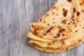 Indian layered Paratha flat bread