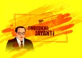 Indian leader Dr Bhimrao Ambedkar Jayanti background Royalty Free Stock Photo