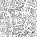 Indian lifestyle. Seamless pattern for your design Royalty Free Stock Photo