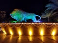 INDIAN LION STATUE. Royalty Free Stock Photo