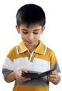 Indian Little Boy With Cellphone Royalty Free Stock Photo