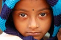 Indian little girl close portrait