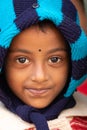 Indian little girl close portrait