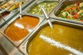 Indian lunch buffet or catering table