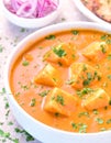 Indian main course -punjabi paneer butter masala Royalty Free Stock Photo