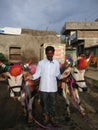 Indian male with smile celebrate