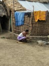 A Indian male working in his home ground