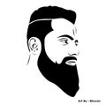 Indian Man with beard vector art
