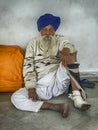 Indian Man With Blue Turban