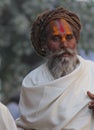 Indian man with rasta and the tipycal tilak Royalty Free Stock Photo