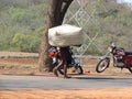 Indian man in the rural area market Royalty Free Stock Photo