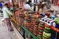 Indian man selling bangels at Sadar Market, Jodhpur, India Royalty Free Stock Photo