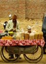 Indian man selling goods, Delhi